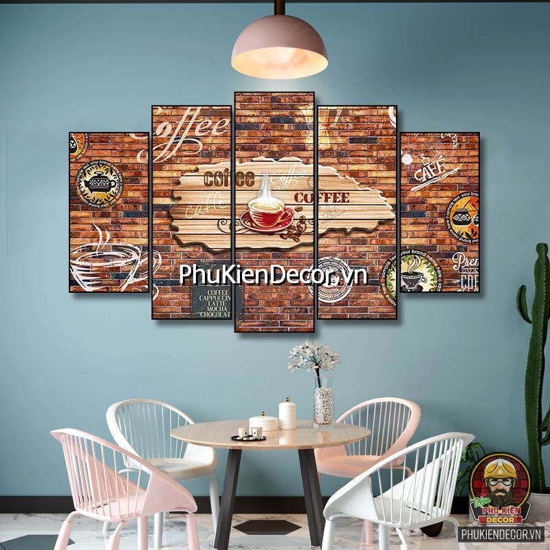 Hình ảnh tranh treo tường trang trí quán cafe, beer hiện đại
