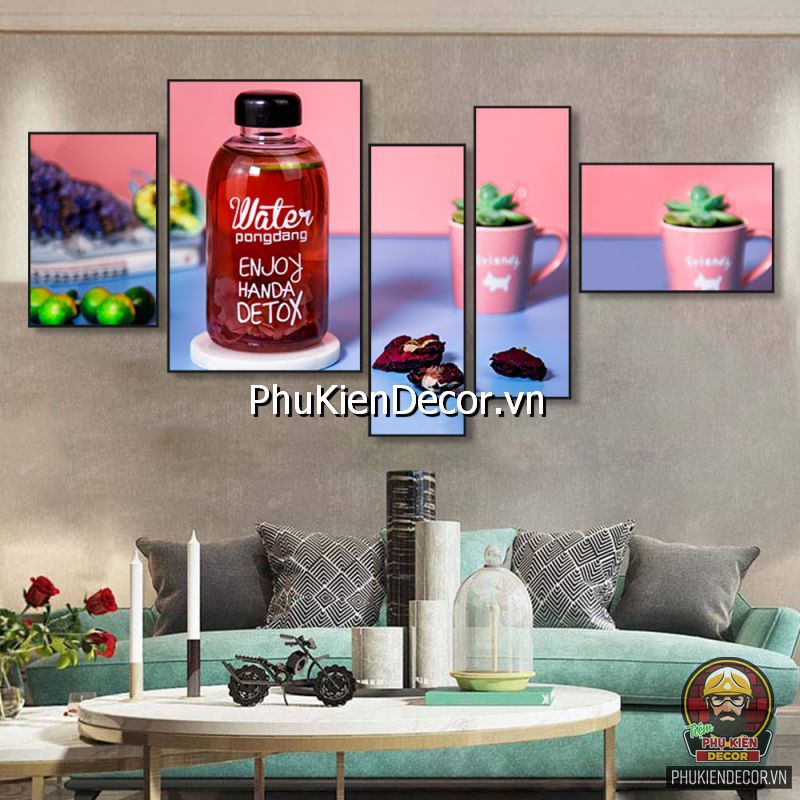 Tranh treo tường trang trí quán sinh tố đẹp Tranh treo tường trang trí quán sinh tố đẹp