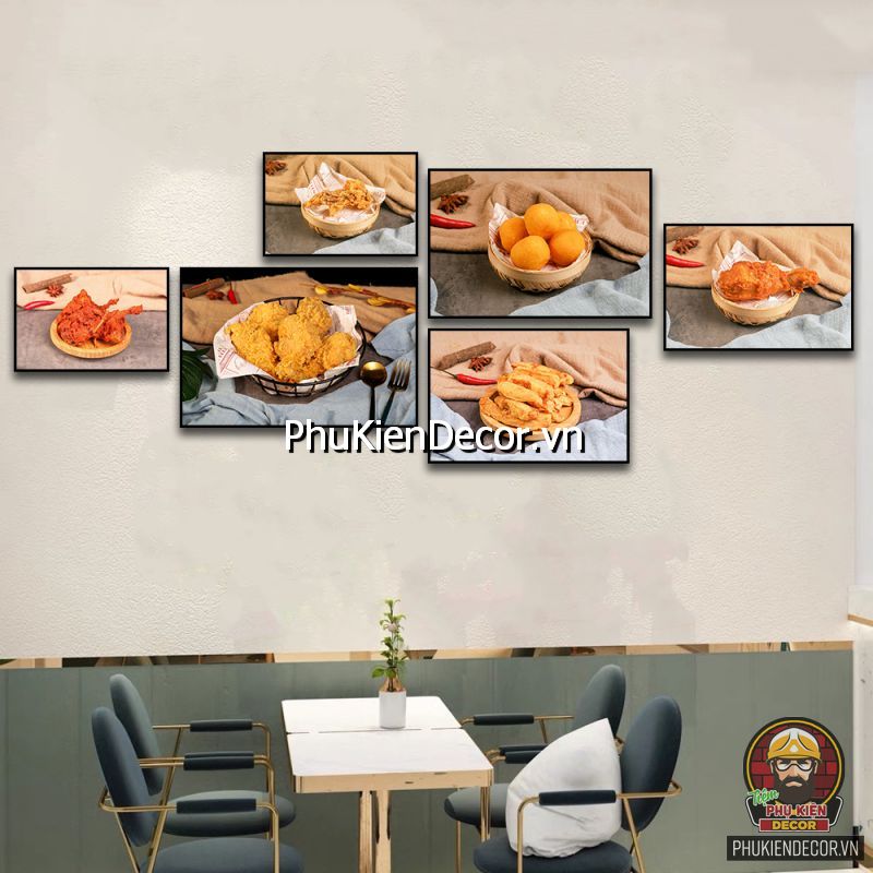 Mẫu tranh treo tường quán thức ăn nhanh trang trí tạo sự nổi bật nhất  Mẫu tranh treo tường quán thức ăn nhanh trang trí tạo sự nổi bật nhất