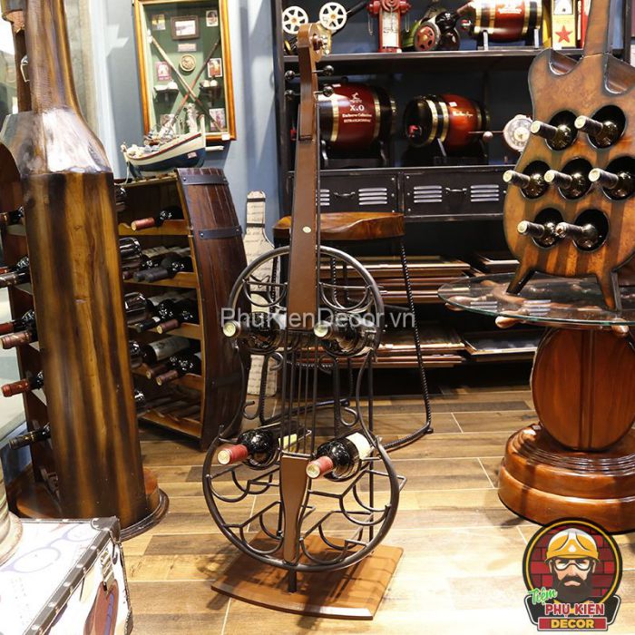 Kệ Đựng Rượu Hình Cây Đàn Dành Cho Nhà hàng, Hầm Rượu, Căn Hộ, Homestay, Villa. Kệ Đựng Rượu Hình Cây Đàn Dành Cho Nhà hàng, Hầm Rượu, Căn Hộ, Homestay, Villa.