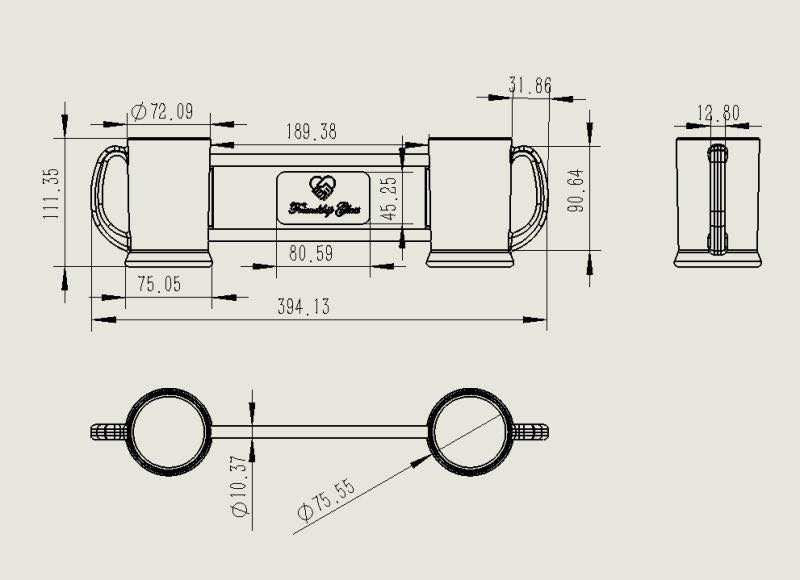 Kích thước Ly uống bia đôi - Cốc uống bia cặp đôi 2 người Kích thước Ly uống bia đôi - Cốc uống bia cặp đôi 2 người