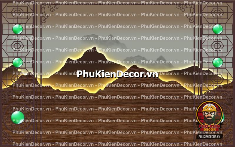 Tranh dán tường lam sóng trang trí spa Tranh dán tường lam sóng trang trí spa