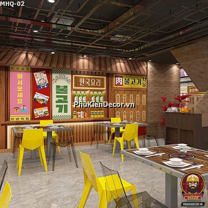 Mẫu thiết kế cho Mô hình Quán Ăn, Quán Nhậu, Quán Rượu, Nhà Hàng phong cách chuẩn Hàn Quốc Mẫu thiết kế cho Mô hình Quán Ăn, Quán Nhậu, Quán Rượu, Nhà Hàng phong cách chuẩn Hàn Quốc