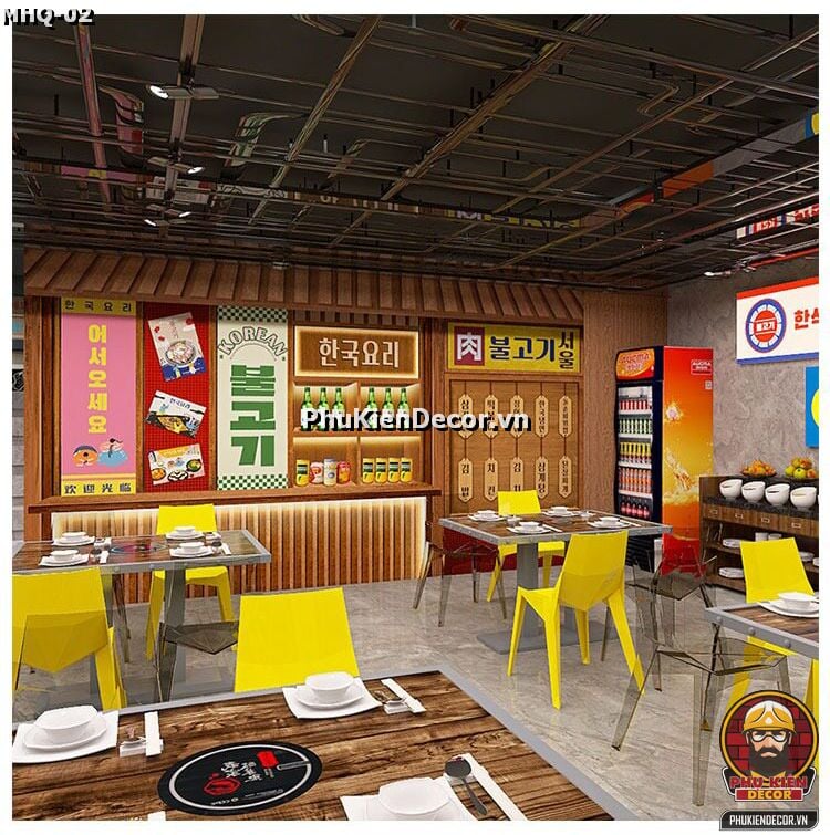 Mẫu thiết kế cho Mô hình Quán Ăn, Quán Nhậu, Quán Rượu, Nhà Hàng phong cách chuẩn Hàn Quốc Mẫu thiết kế cho Mô hình Quán Ăn, Quán Nhậu, Quán Rượu, Nhà Hàng phong cách chuẩn Hàn Quốc