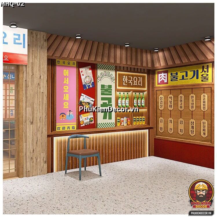 Mẫu thiết kế cho Mô hình Quán Ăn, Quán Nhậu, Quán Rượu, Nhà Hàng phong cách chuẩn Hàn Quốc Mẫu thiết kế cho Mô hình Quán Ăn, Quán Nhậu, Quán Rượu, Nhà Hàng phong cách chuẩn Hàn Quốc
