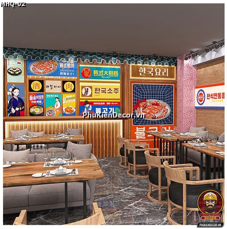 Mẫu thiết kế cho Mô hình Quán Ăn, Quán Nhậu, Quán Rượu, Nhà Hàng phong cách chuẩn Hàn Quốc Mẫu thiết kế cho Mô hình Quán Ăn, Quán Nhậu, Quán Rượu, Nhà Hàng phong cách chuẩn Hàn Quốc