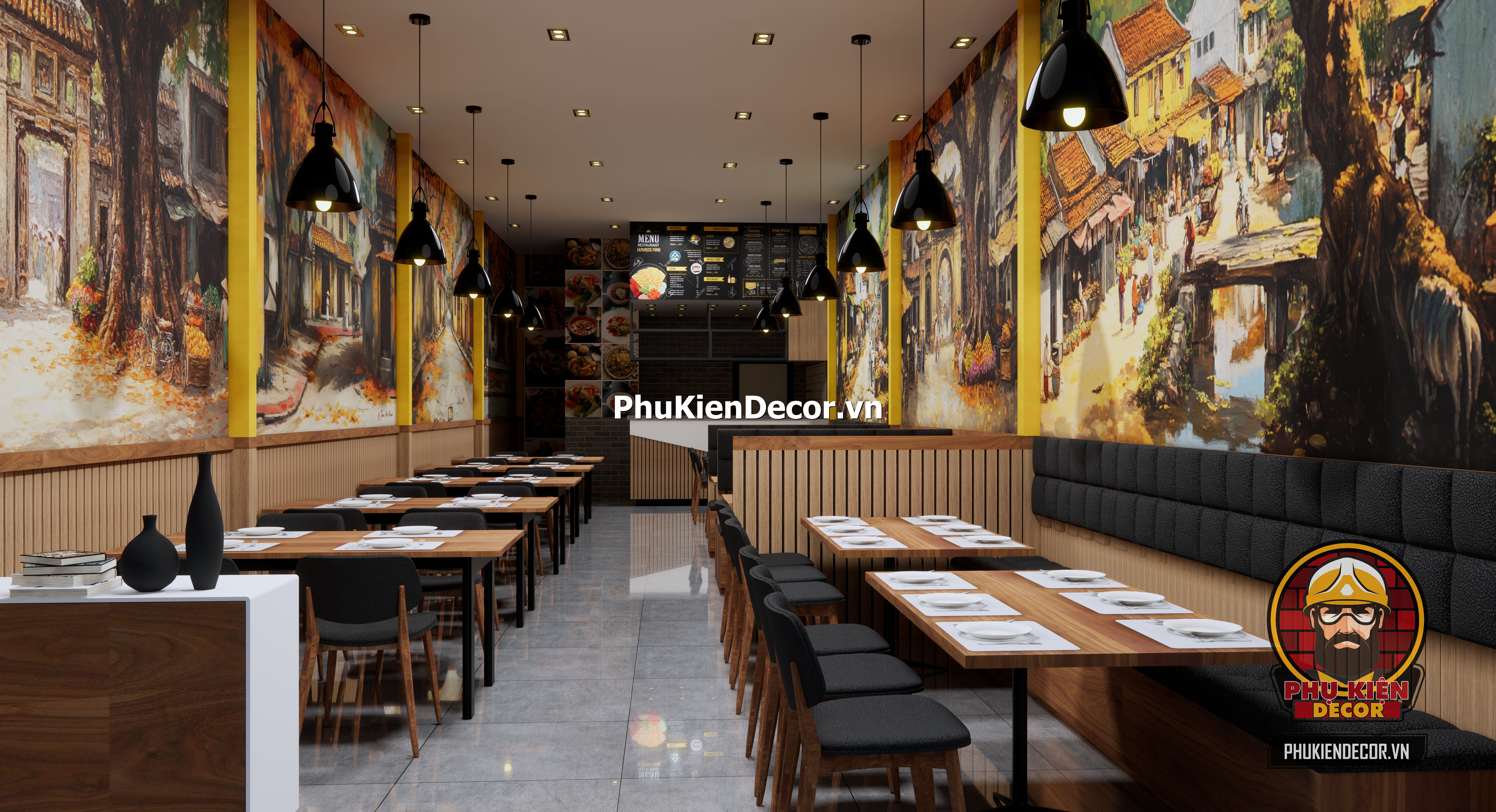 Mẫu thiết kế quán ăn Hà Nội mùa thu xưa,quán của những người yêu HÀ Nội xưa Mẫu thiết kế quán ăn Hà Nội mùa thu xưa,quán của những người yêu HÀ Nội xưa