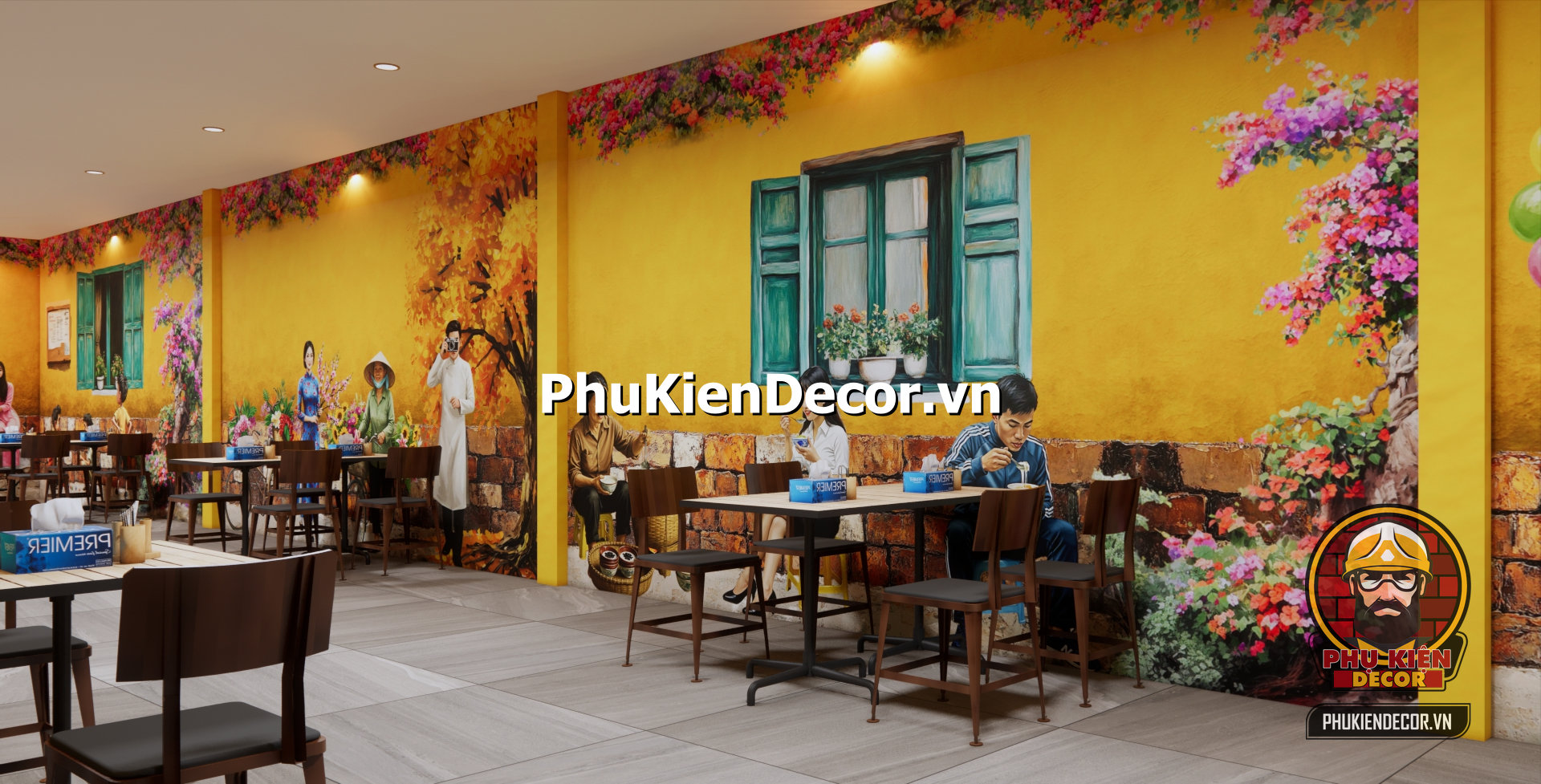 Mẫu thiết kế quán ăn hà nội xưa,một góc phố xưa Mẫu thiết kế quán ăn hà nội xưa,một góc phố xưa