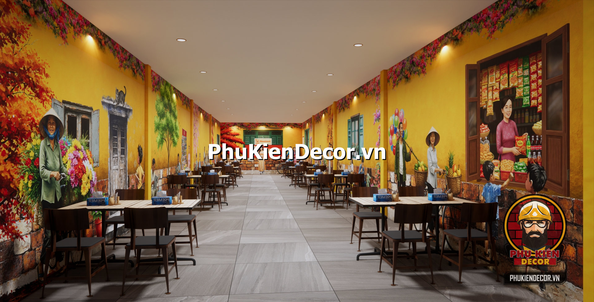 Mẫu thiết kế quán ăn hà nội xưa,một góc phố xưa Mẫu thiết kế quán ăn hà nội xưa,một góc phố xưa