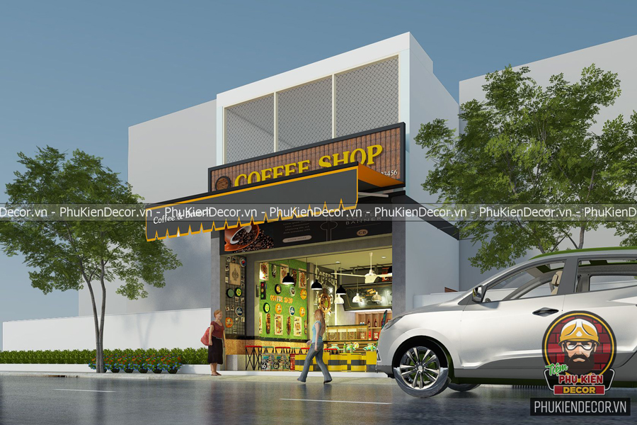 Mẫu thiết kế quán Cafe nhỏ đẹp giá rẻ Mẫu thiết kế quán Cafe nhỏ đẹp giá rẻ