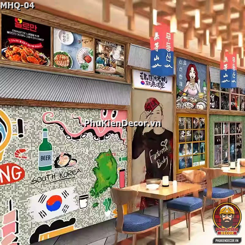 Mẫu thiết kế Quán Phong cách Hàn Quốc sang trọng, đẳng cấp Mẫu thiết kế Quán Phong cách Hàn Quốc sang trọng, đẳng cấp