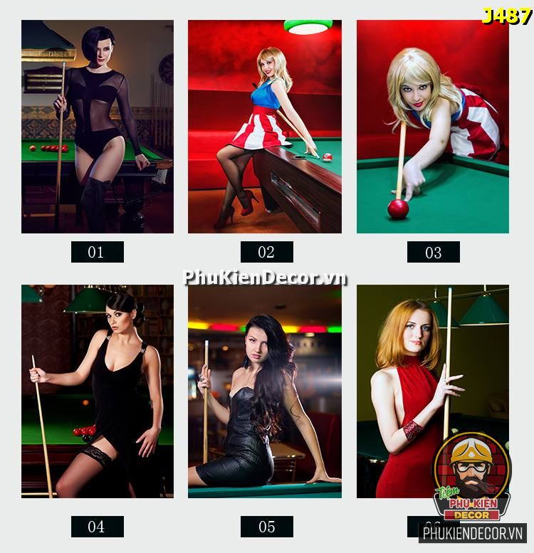 Phụ Kiện Decor - đơn vị chuyên cung cấp dòng tranh canvas trang trí Biilliards Club đẹp, hiện đại