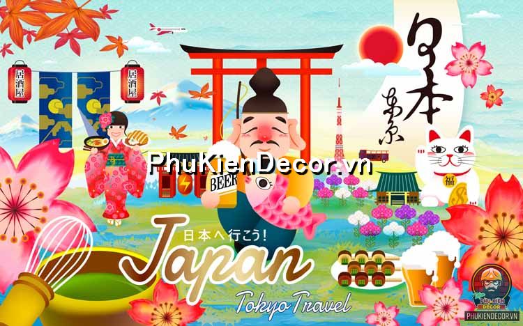 Mẫu tranh chủ đề đường phố mang đến trải nghiệm chân thực như đang ở đất nước Nhật Bản Mẫu tranh chủ đề đường phố mang đến trải nghiệm chân thực như đang ở đất nước Nhật Bản