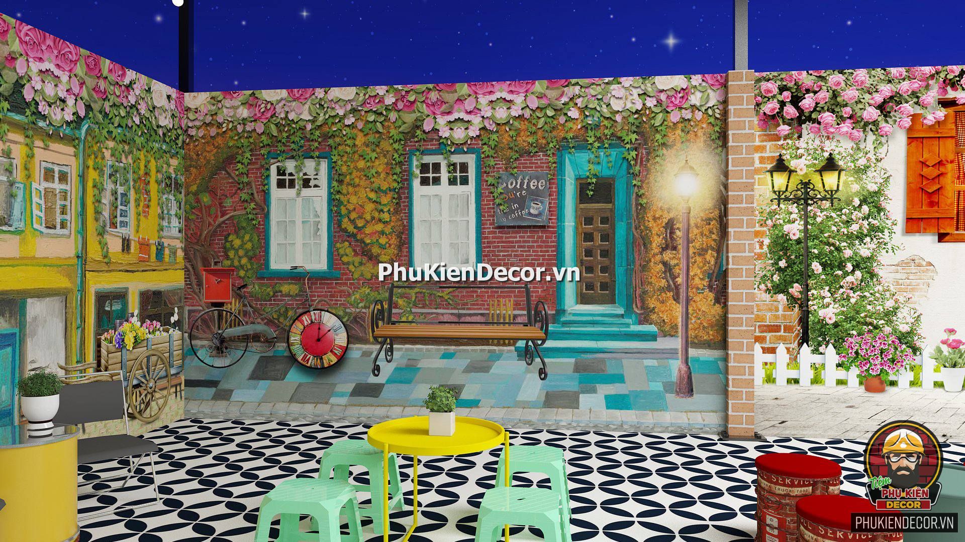 Tổng hợp những mẫu tranh dán tường 3D trang trí quán Trà chanh, Sinh Tố, Nước ép đẹp Tổng hợp những mẫu tranh dán tường 3D trang trí quán Trà chanh, Sinh Tố, Nước ép đẹp