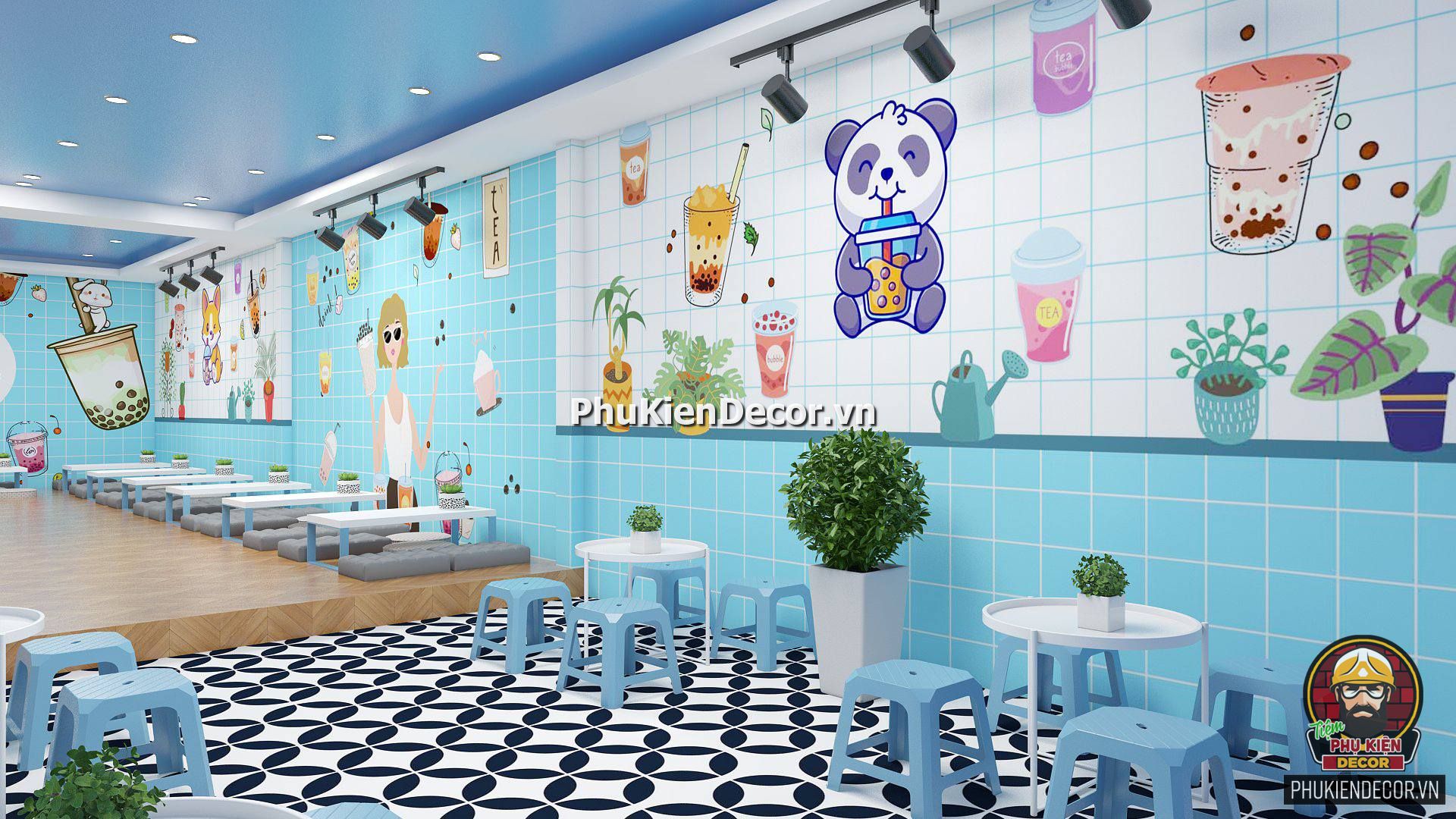 Tổng hợp những mẫu tranh dán tường 3D trang trí quán Trà chanh, Sinh Tố, Nước ép đẹp Tổng hợp những mẫu tranh dán tường 3D trang trí quán Trà chanh, Sinh Tố, Nước ép đẹp