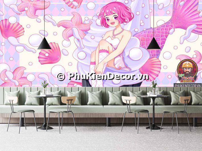 Sử dụng mẫu tranh dán tường 3d, giúp trang trí cho Quán kem trở nên dễ thương, cute, cực kì thích hợp với Giới trẻ Sử dụng mẫu tranh dán tường 3d, giúp trang trí cho Quán kem trở nên dễ thương, cute, cực kì thích hợp với Giới trẻ