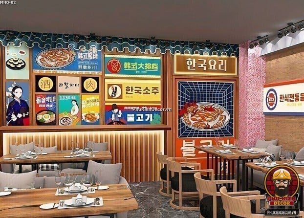 Mẫu tranh dán tường giúp Bạn thiết kế Quán Hàn Quốc (Korea) vừa đẹp, vừa sang trọng, vừa hút Khách Mẫu tranh dán tường giúp Bạn thiết kế Quán Hàn Quốc (Korea) vừa đẹp, vừa sang trọng, vừa hút Khách