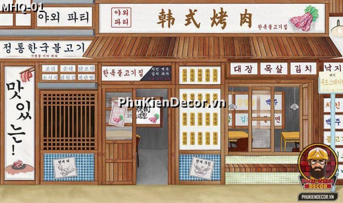 Các mẫu tranh dán tường phong cách Hàn Quốc, mang lại điểm nhấn cho Không gian Quán Các mẫu tranh dán tường phong cách Hàn Quốc, mang lại điểm nhấn cho Không gian Quán