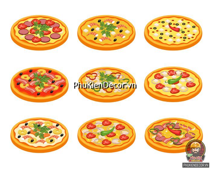 Sử dụng mẫu tranh dán tường quán pizza tạo cảm giác ngon miệng Sử dụng mẫu tranh dán tường quán pizza tạo cảm giác ngon miệng