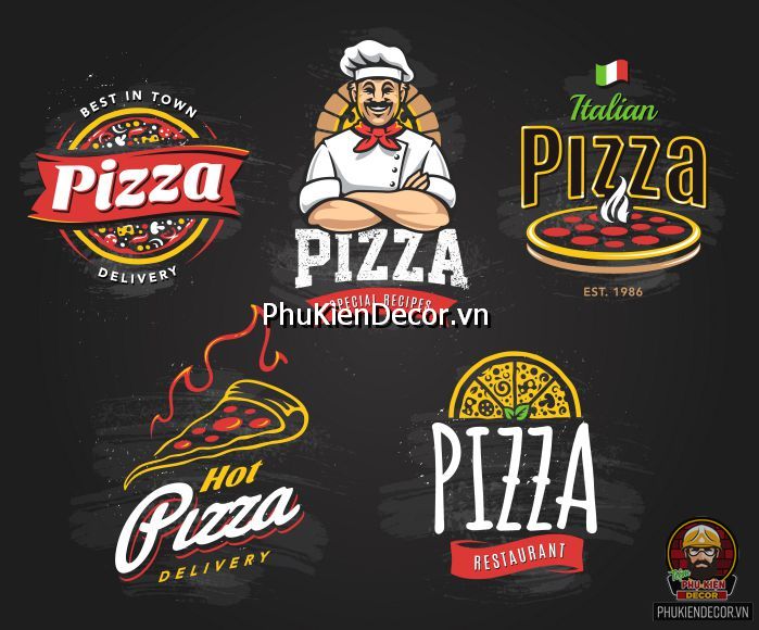 Sử dụng mẫu tranh dán tường quán pizza tạo cảm giác ngon miệng Sử dụng mẫu tranh dán tường quán pizza tạo cảm giác ngon miệng