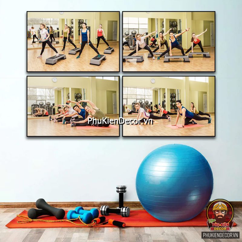 Mẫu tranh phòng yoga ấn tượng tạo điểm nhấn cho phòng tập Mẫu tranh phòng yoga ấn tượng tạo điểm nhấn cho phòng tập