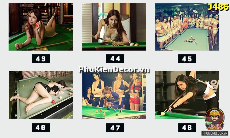 Phụ Kiện Decor - đơn vị chuyên cung cấp dòng tranh canvas trang trí Biilliards Club đẹp, hiện đại
