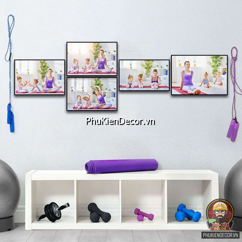 Sử dụng mẫu tranh trang trí phòng tập yoga được ưu ái lựa chọn Sử dụng mẫu tranh trang trí phòng tập yoga được ưu ái lựa chọn