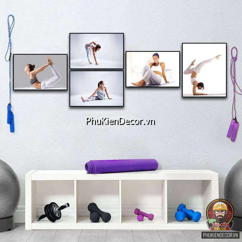 Sử dụng mẫu tranh trang trí phòng tập yoga được ưu ái lựa chọn Sử dụng mẫu tranh trang trí phòng tập yoga được ưu ái lựa chọn