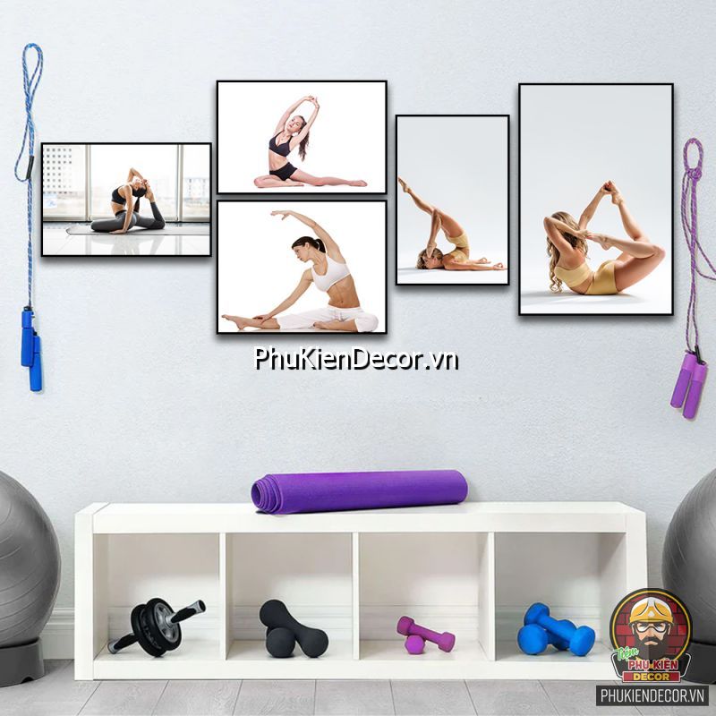 Sử dụng mẫu tranh trang trí phòng tập yoga được ưu ái lựa chọn Sử dụng mẫu tranh trang trí phòng tập yoga được ưu ái lựa chọn