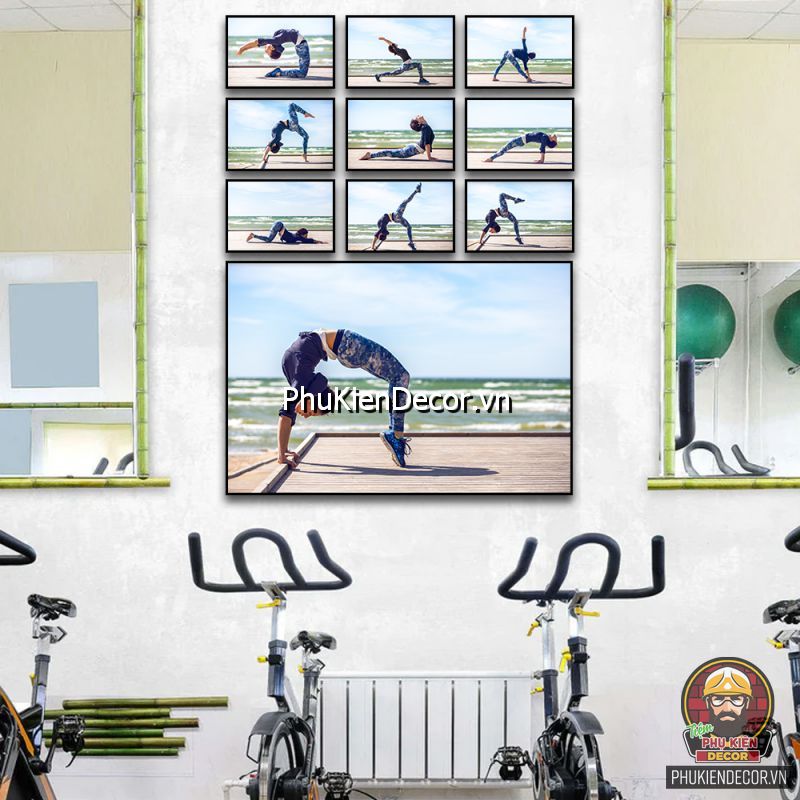 Mẫu tranh trang trí phòng tập yoga thu hút các học viên Mẫu tranh trang trí phòng tập yoga thu hút các học viên