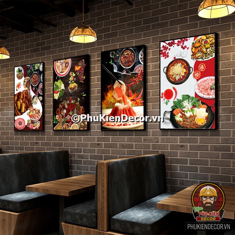 Mẫu tranh treo tường quán lẩu Mẫu tranh treo tường quán lẩu