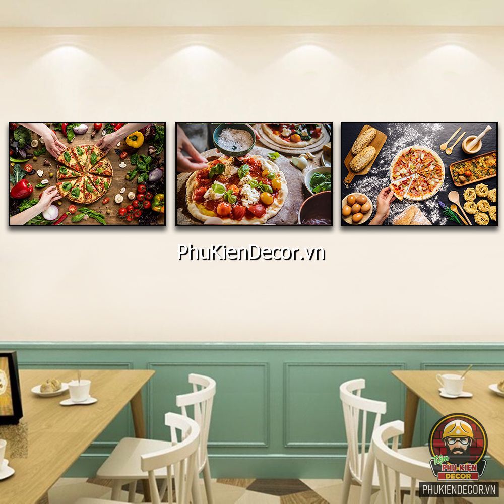 Bộ sưu tập tranh treo tường trang trí quán pizza thông dụng Bộ sưu tập tranh treo tường trang trí quán pizza thông dụng