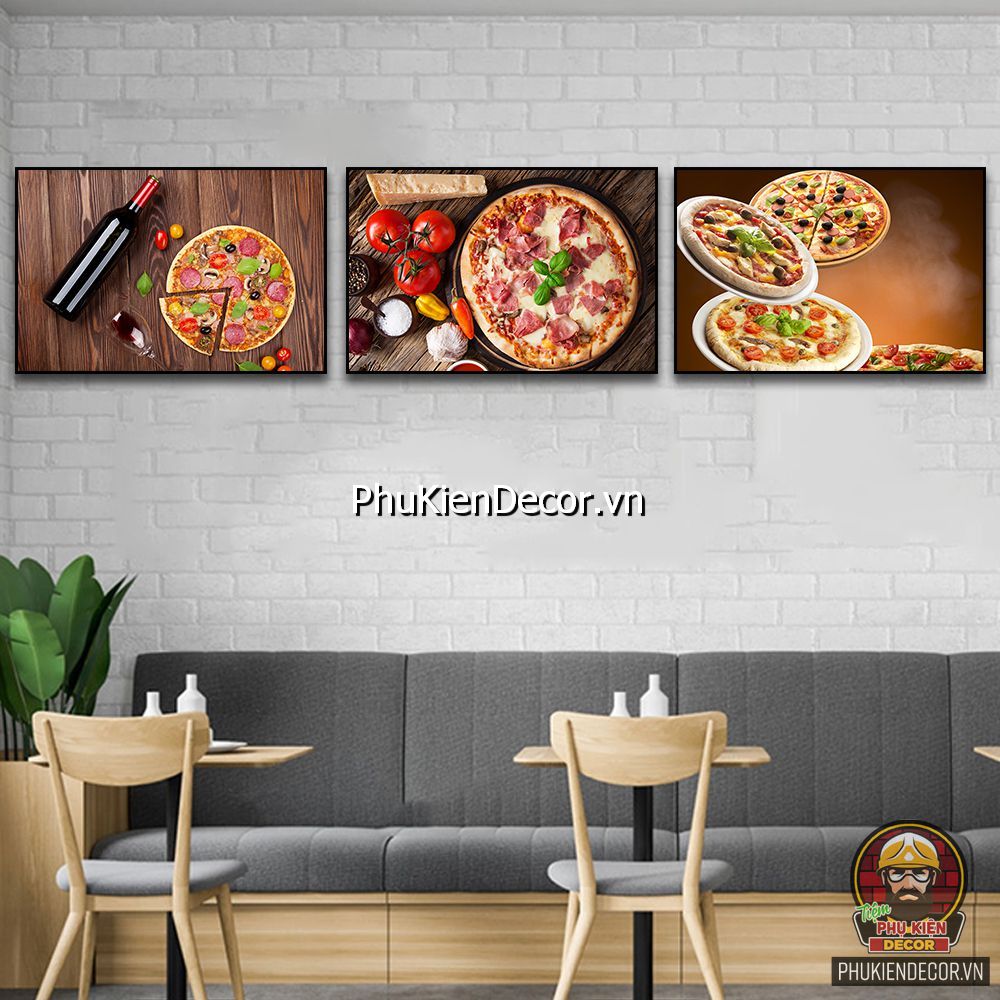 Bộ sưu tập tranh treo tường trang trí quán pizza thông dụng Bộ sưu tập tranh treo tường trang trí quán pizza thông dụng