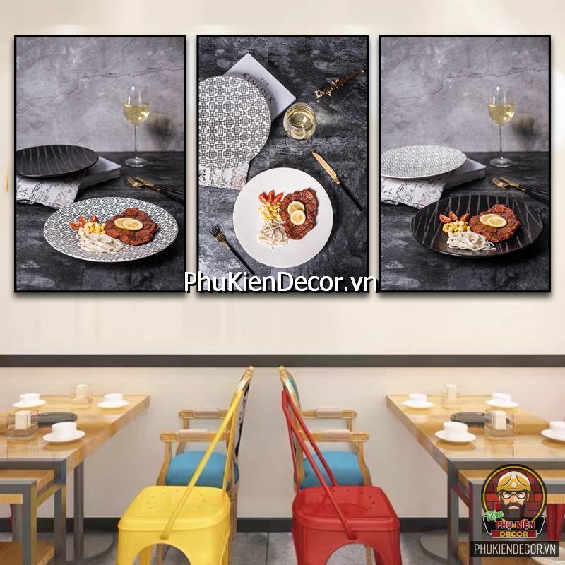 Tổng hợp mẫu tranh treo tường quán bò bít tết ấn tượng thu hút các bạn trẻ  Tổng hợp mẫu tranh treo tường quán bò bít tết ấn tượng thu hút các bạn trẻ