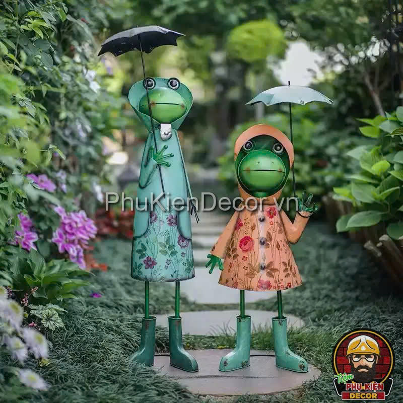 Không gian xanh ngoài trời đẹp mắt với mô hình chú ếch trang trí độc đáo Không gian xanh ngoài trời đẹp mắt với mô hình chú ếch trang trí độc đáo