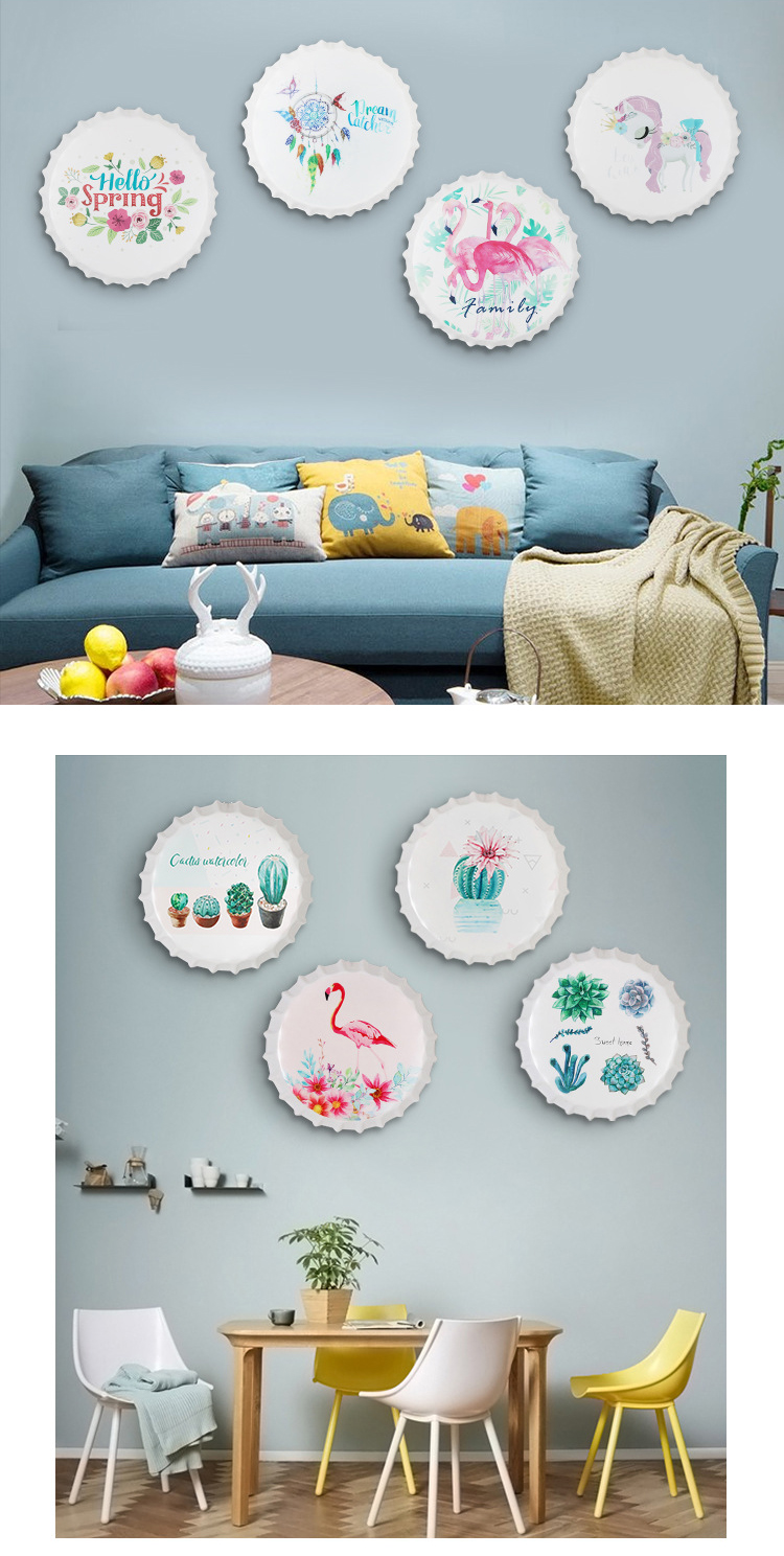 Nắp bia trang trí kiểu Bắc Âu & phong cách Tropical Nắp bia trang trí kiểu Bắc Âu & phong cách Tropical