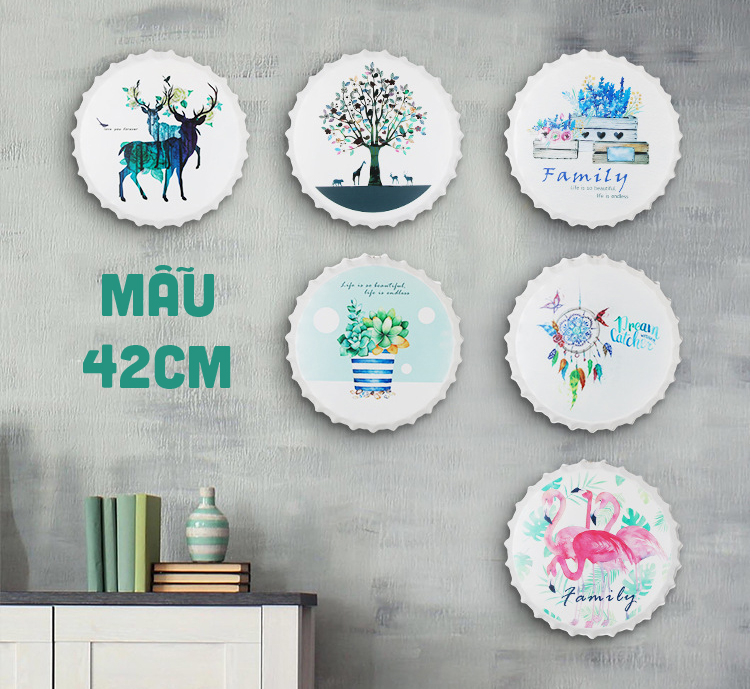 Các mẫu Nắp Bia Trang trí - Đường Kính 42cm : Các mẫu Nắp Bia Trang trí - Đường Kính 42cm :