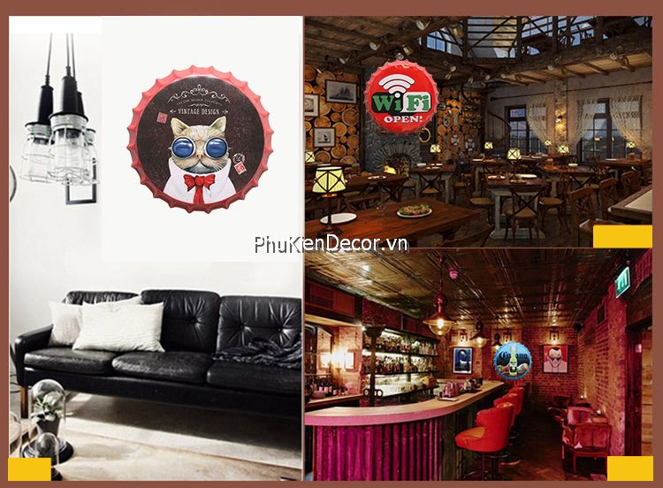 Nắp chai beer decor Quán ăn, Nhà hàng, Quán nhậu Nắp chai beer decor Quán ăn, Nhà hàng, Quán nhậu