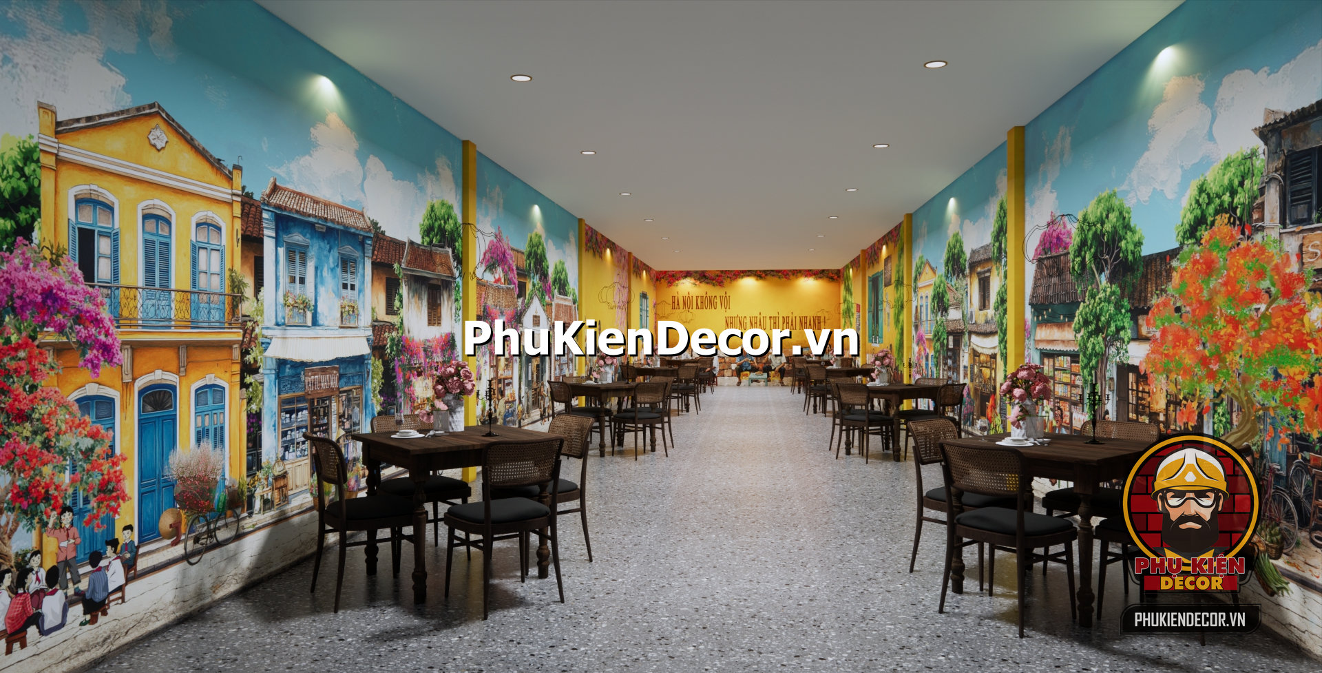 Setup quán ăn phong cách Hà Nội xưa,quán ăn phố cổ Setup quán ăn phong cách Hà Nội xưa,quán ăn phố cổ
