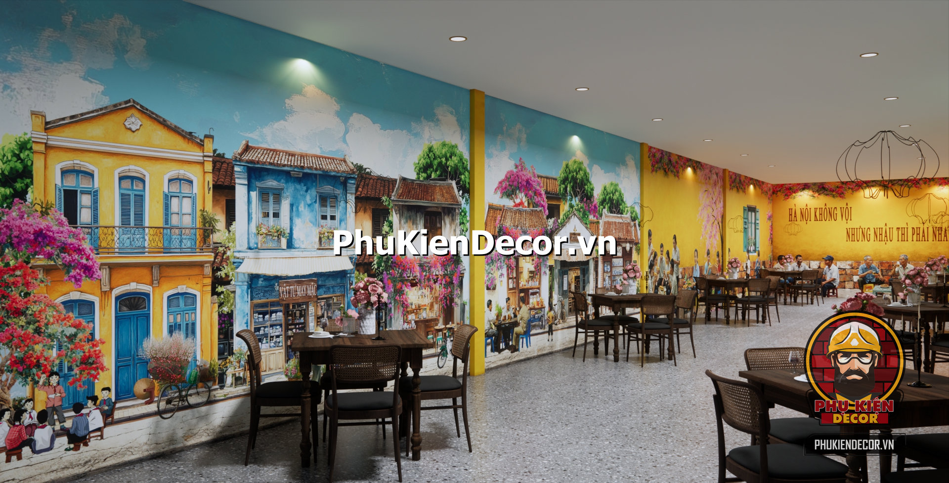 Setup quán ăn phong cách Hà Nội xưa,quán ăn phố cổ Setup quán ăn phong cách Hà Nội xưa,quán ăn phố cổ