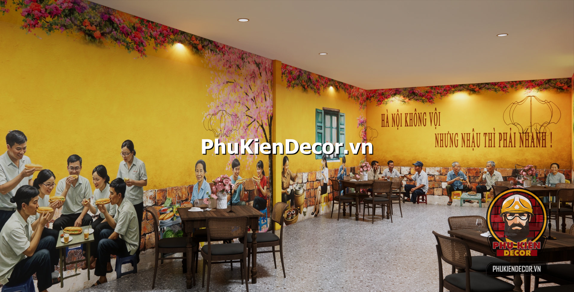 Setup quán ăn phong cách Hà Nội xưa,quán ăn phố cổ Setup quán ăn phong cách Hà Nội xưa,quán ăn phố cổ