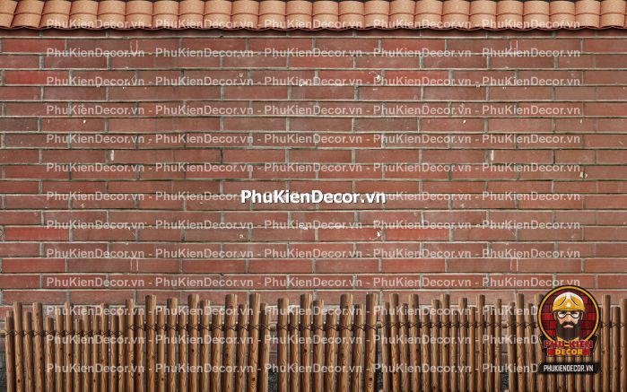 Tranh dán tường nền gạch trang trí quán ăn làng quê Tranh dán tường nền gạch trang trí quán ăn làng quê