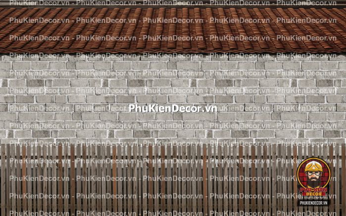 Tranh dán tường nền gạch trang trí quán ăn làng quê Tranh dán tường nền gạch trang trí quán ăn làng quê