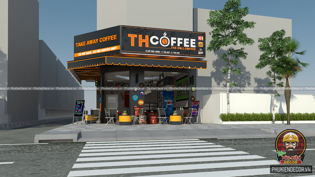 Sử dụng Alu tone màu xám đậm để trang trí thiết kế cho Quán Cafe beer 2 mặt tiền Sử dụng Alu tone màu xám đậm để trang trí thiết kế cho Quán Cafe beer 2 mặt tiền