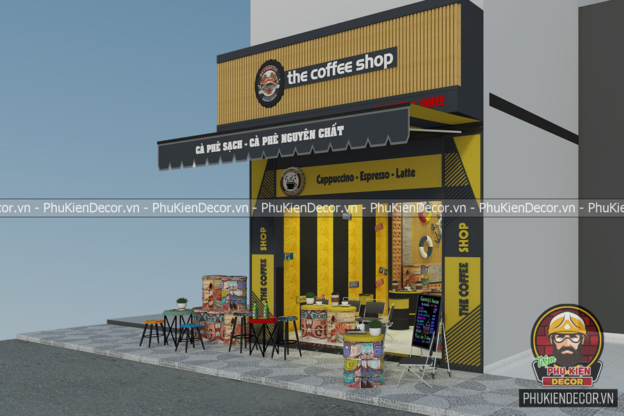 Đơn giản hóa bớt các chi tiết khi Thiết kế quán Cafe nhỏ giá rẻ Đơn giản hóa bớt các chi tiết khi Thiết kế quán Cafe nhỏ giá rẻ