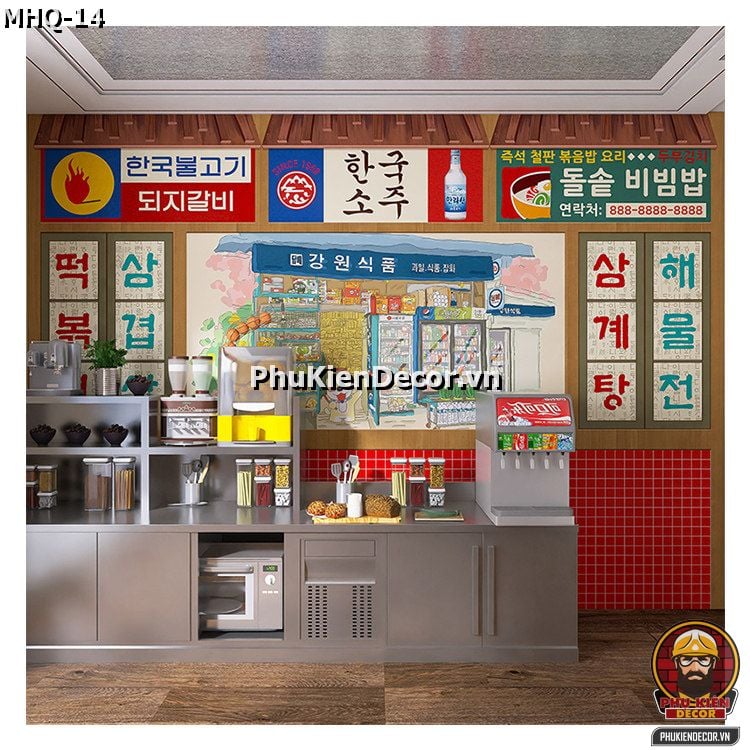 Mẫu thiết kế Quán Mì Cay Hàn Quốc Seoul Street Food Năng Động, Hiện Đại Mẫu thiết kế Quán Mì Cay Hàn Quốc Seoul Street Food Năng Động, Hiện Đại