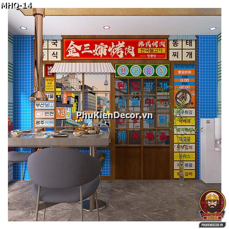 Mẫu thiết kế Quán Mì Cay Hàn Quốc Seoul Street Food Năng Động, Hiện Đại Mẫu thiết kế Quán Mì Cay Hàn Quốc Seoul Street Food Năng Động, Hiện Đại