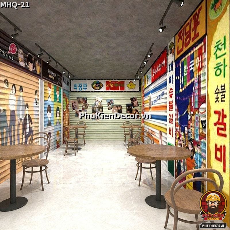 Thiết kế tiệm ăn vặt chuẩn K-Style với không gian sống ảo Thiết kế tiệm ăn vặt chuẩn K-Style với không gian sống ảo