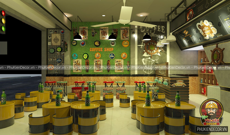 Vật liệu Thô mộc để thiết kế trang trí quán Cafe giá rẻ Vật liệu Thô mộc để thiết kế trang trí quán Cafe giá rẻ