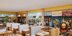 Tranh Dán Tường 3D Phong Cách Sài Gòn Xưa – Gợi Nhớ Một Thời Vàng Son Trong Không Gian Quán